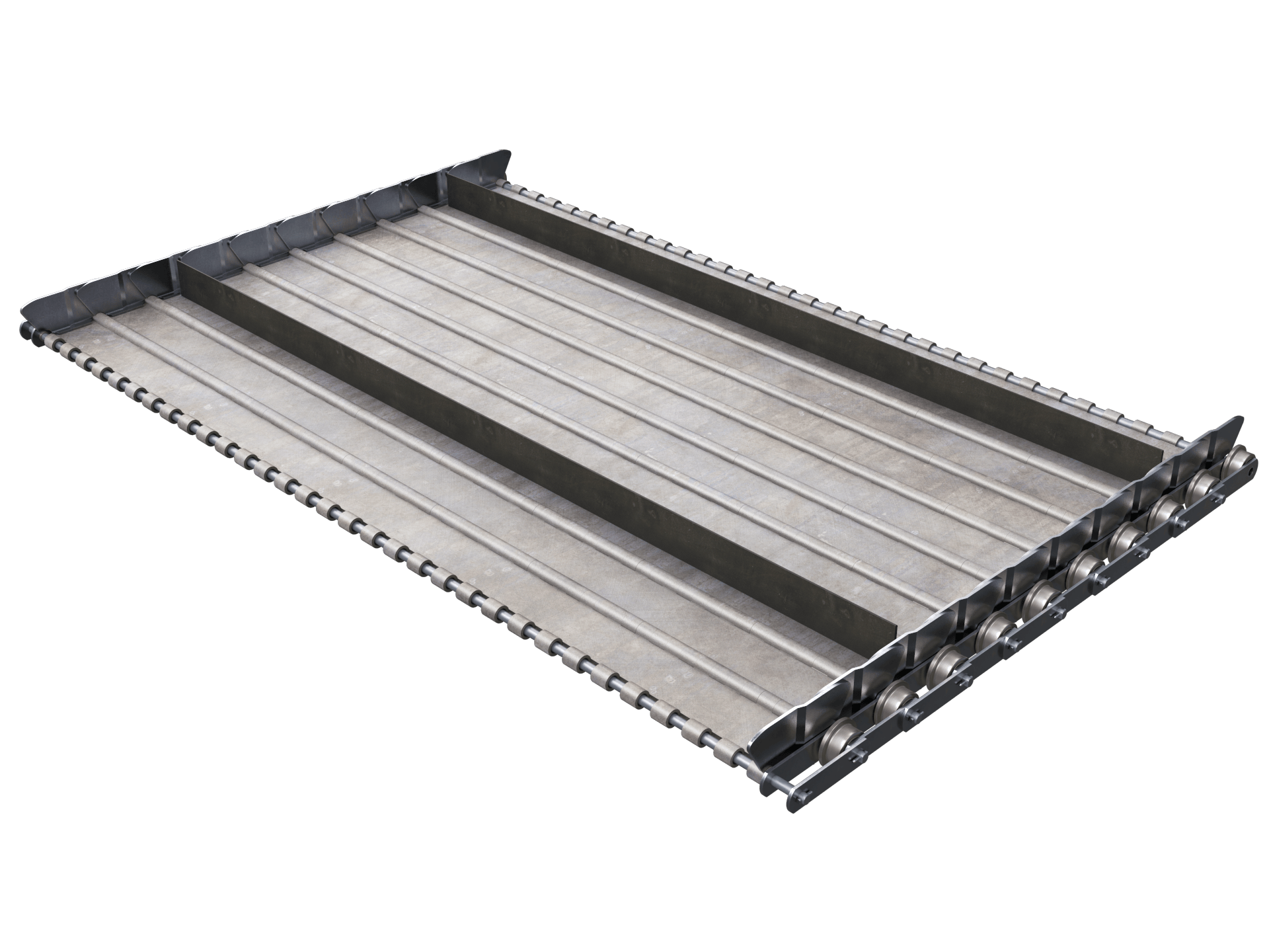 Hinged Steel Belt Conveyor - Belt Conveyors - Fluent Conveyors